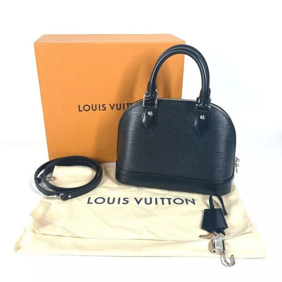 LOUIS VUITTON M81945 Epi Nano Alma 2WAY Bag Hand Bag Crossbody Bag Shoulder Bag - Picture 1 of 15